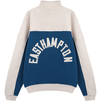 New-RHUDE Vintage Half Zip Embroidered Sweatshirt