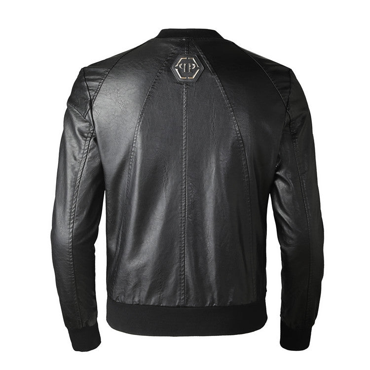 New-PHILIPP 6975 Padded leather jacket