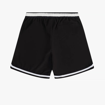 New-RHUDE Printed paneled drawstring shorts