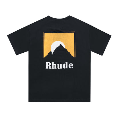 New-RHUDE Sunset themed print T-shirt