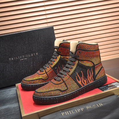 New-PHILIPP High-top Leather Shoes