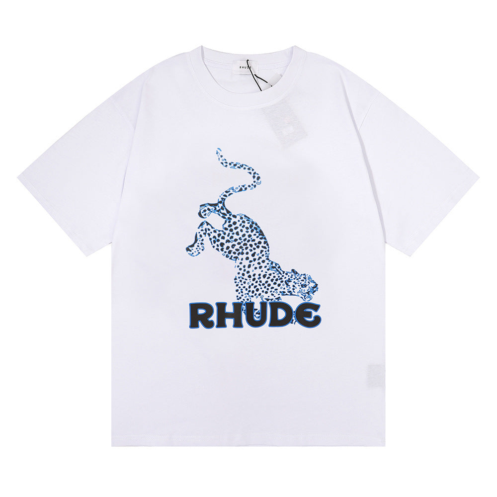 New-RHUDE leopard print T-shirt