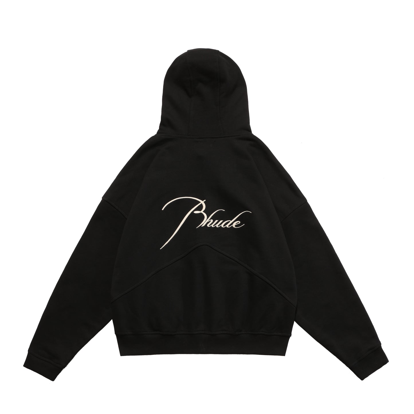 New-RHUDE Zipper embroidered hoodie