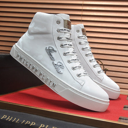 New-PHILIPP High Top Leather shoes