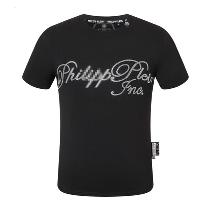 New-PHILIPP Letter Diamond T-shirt