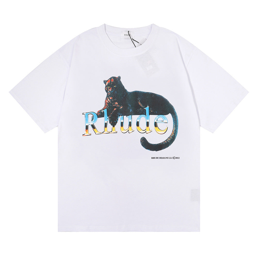 New-RHUDE Leopard Prints T-shirt