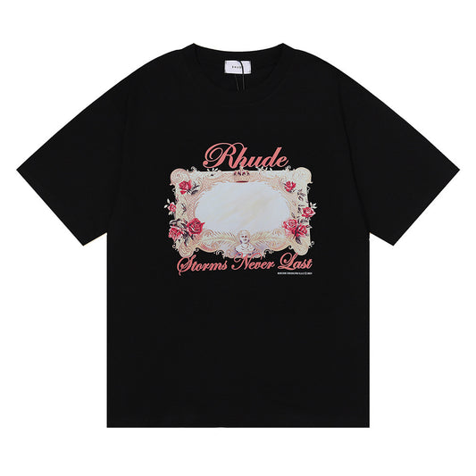 New-RHUDE Rose print T-shirt