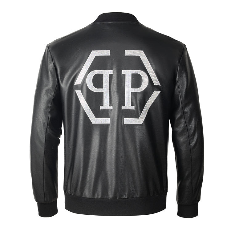 New-PHILIPP 6985 Padded leather jacket