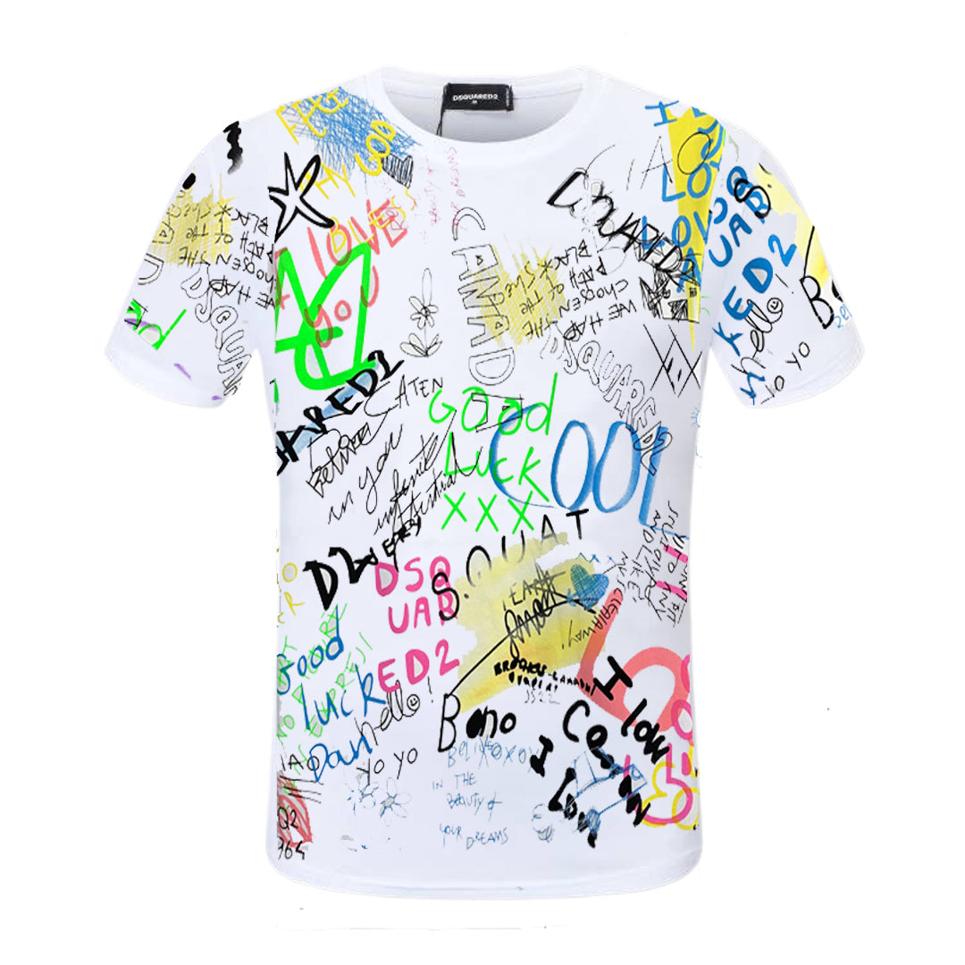 NEW-D2 2024SS Graffiti T-shirt