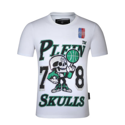 New-PHILIPP skull diamond T-shirt