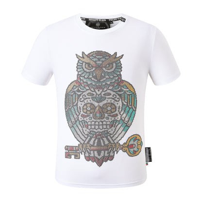 New-PHILIPP Owl Diamond T-shirt