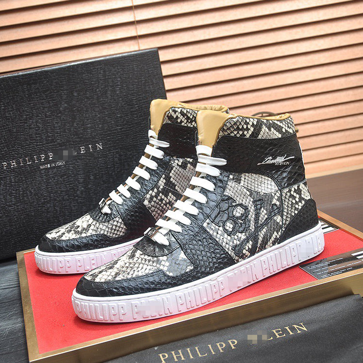 New-PHILIPP High-top Leather Shoes