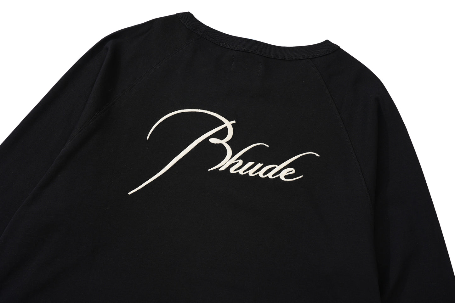 New-RHUDE Embroidered vintage long-sleeved T-shirt