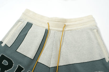 New-RHUDE Vintage lettering sweater shorts