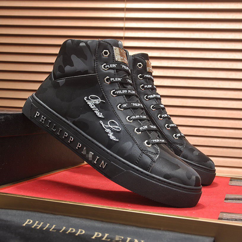 New-PHILIPP High Top Leather shoes