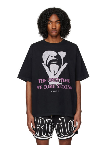 New-RHUDE Vintage portrait print T-shirt