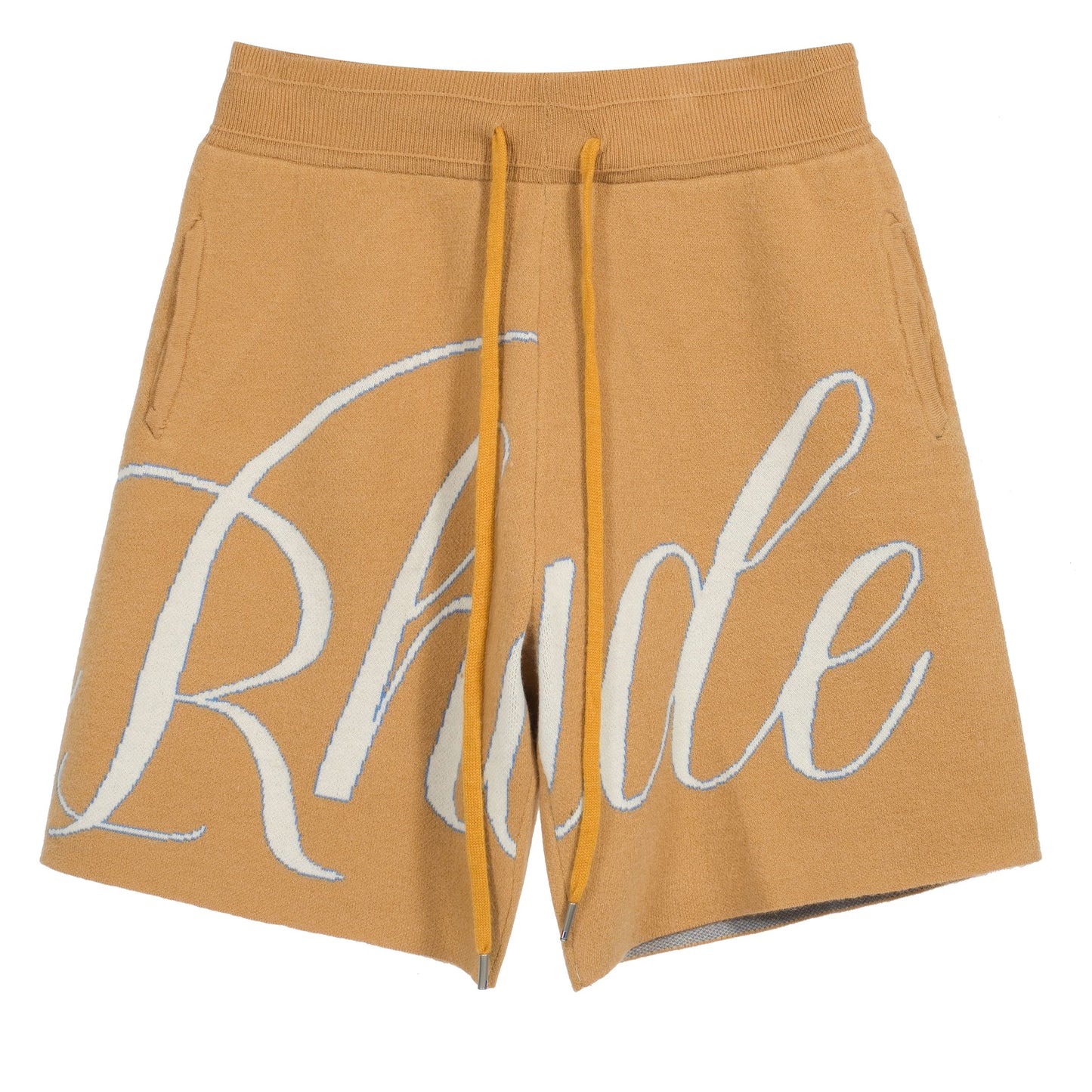 New-RHUDE Jacquard drawstring wool high street shorts