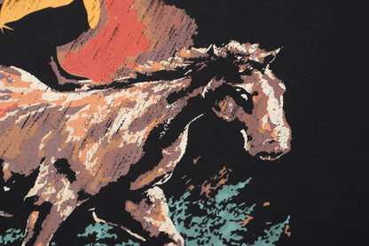 New-RHUDE Wild Horse Sunset Print T-shirt