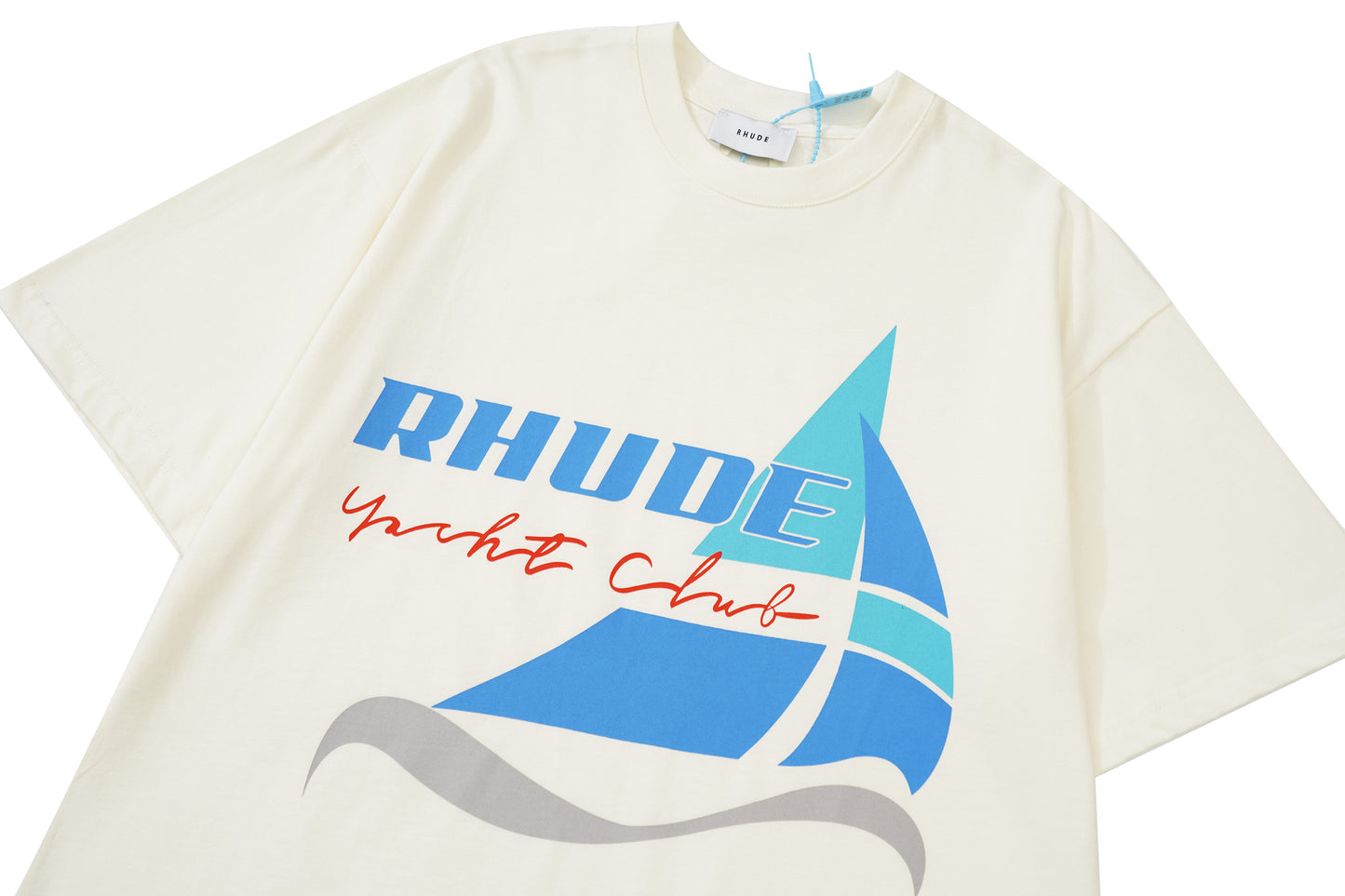 New-RHUDE Summer sailing slogan T-shirt