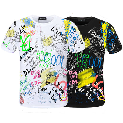 NEW-D2 2024SS Graffiti T-shirt