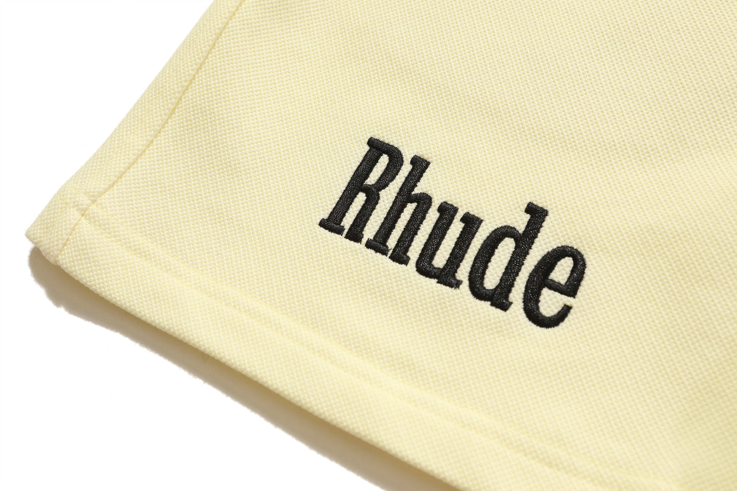 New-RHUDE Joint logo embroidered drawstring shorts