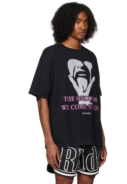 New-RHUDE Vintage portrait print T-shirt