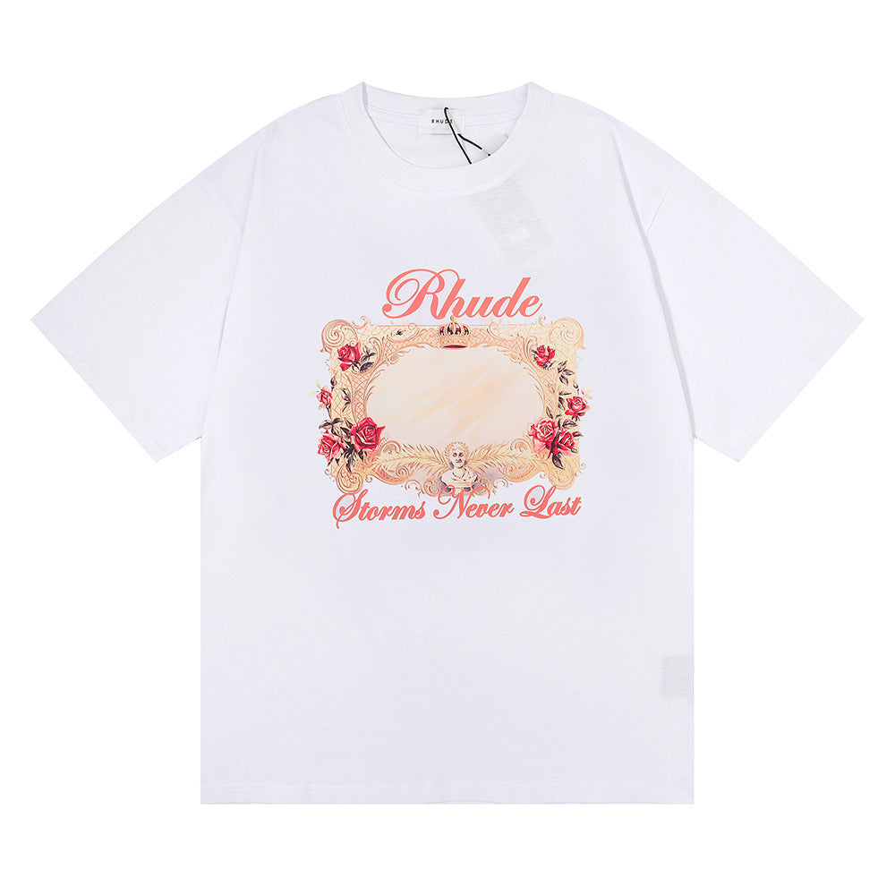 New-RHUDE Rose print T-shirt