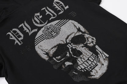 New-PHILIPP 8673 skull Diamonds Hoodie