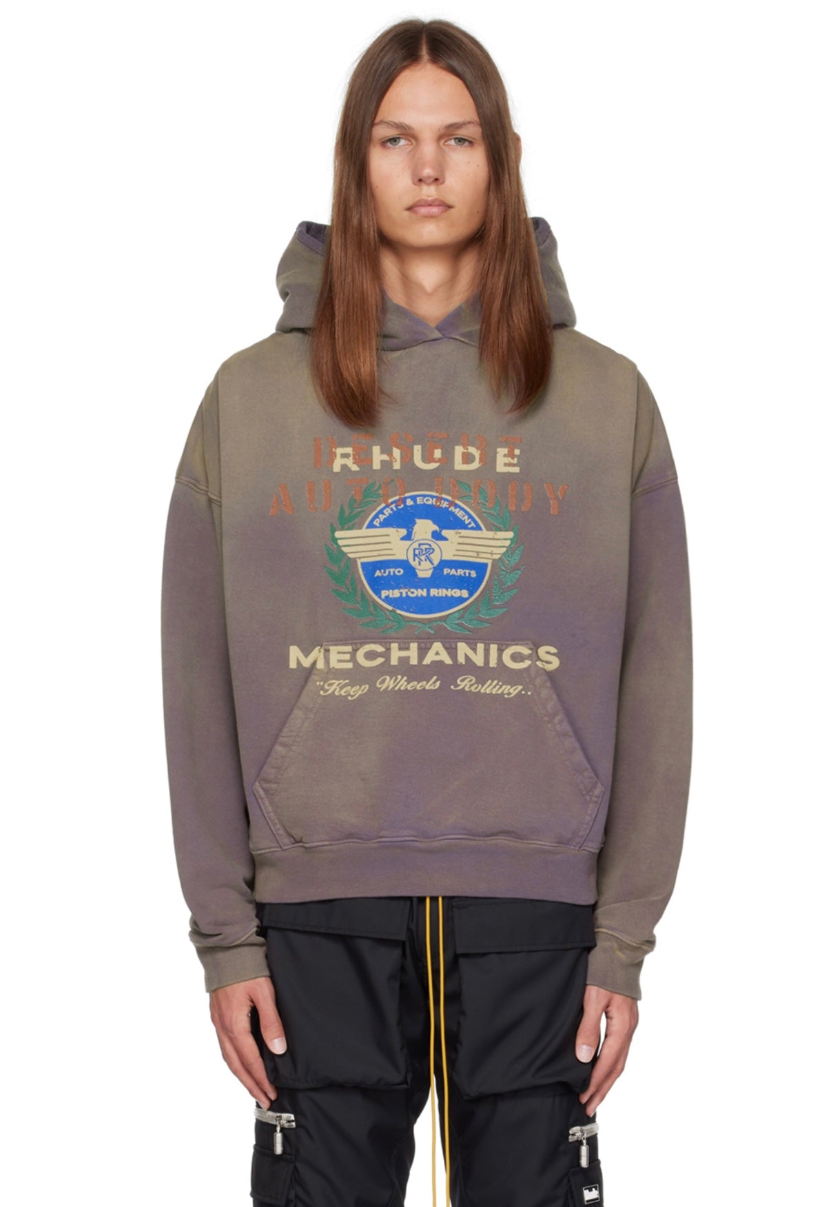 New-RHUDE Vintage slogan sweatshirt pullover