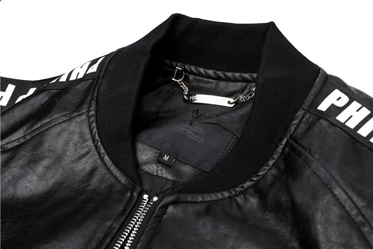 New-PHILIPP 6958 Padded leather jacket