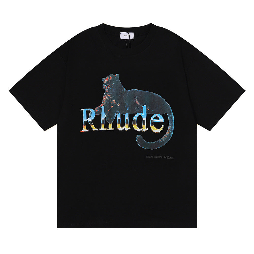 New-RHUDE Leopard Prints T-shirt