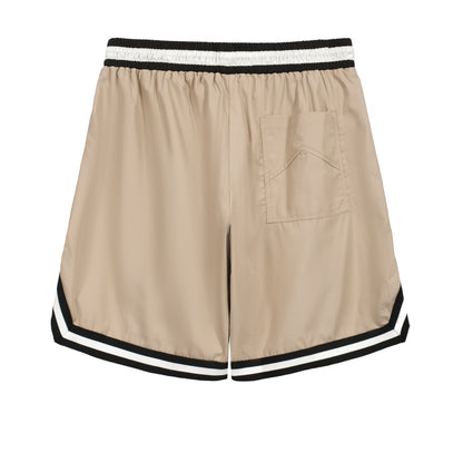 New-RHUDE Printed paneled drawstring shorts