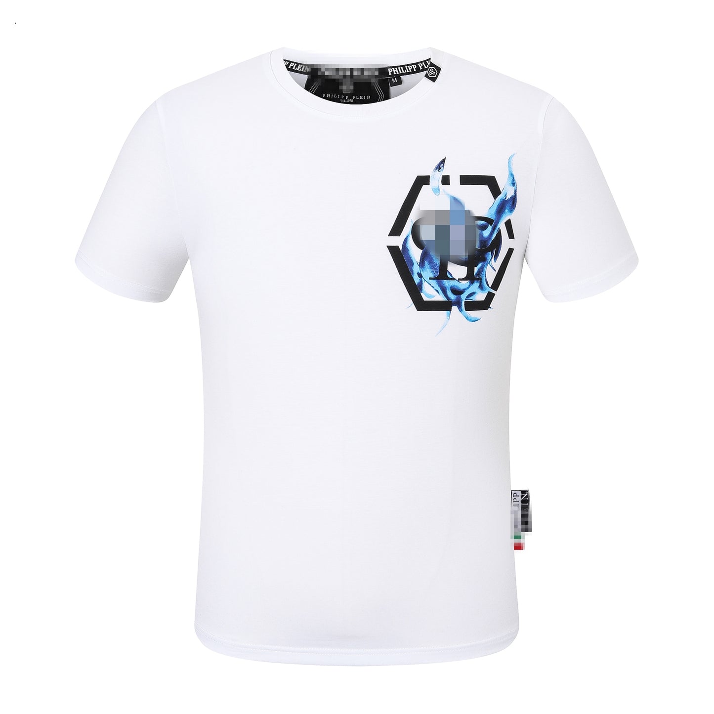 New-PHILIPP Letter Diamond T-shirt