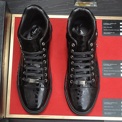 New-PHILIPP High top Leather shoes