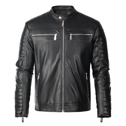 New-PHILIPP 6981 Padded leather jacket