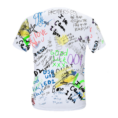 NEW-D2 2024SS Graffiti T-shirt