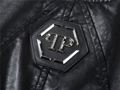 New-PHILIPP 6975 Padded leather jacket