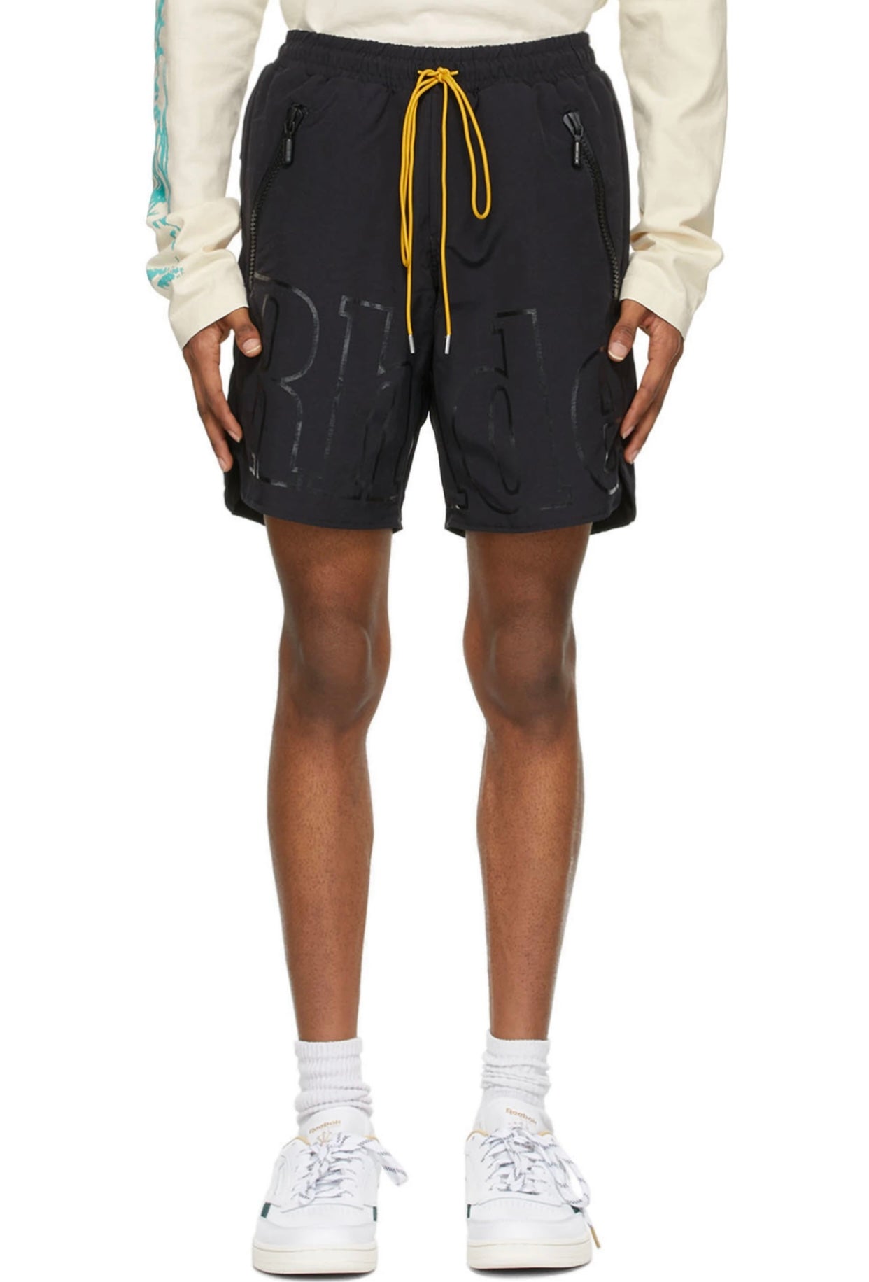 New-RHUDE 21ss classic logo print shorts