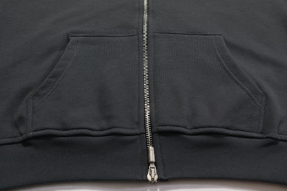 New-RHUDE Zipper embroidered hoodie