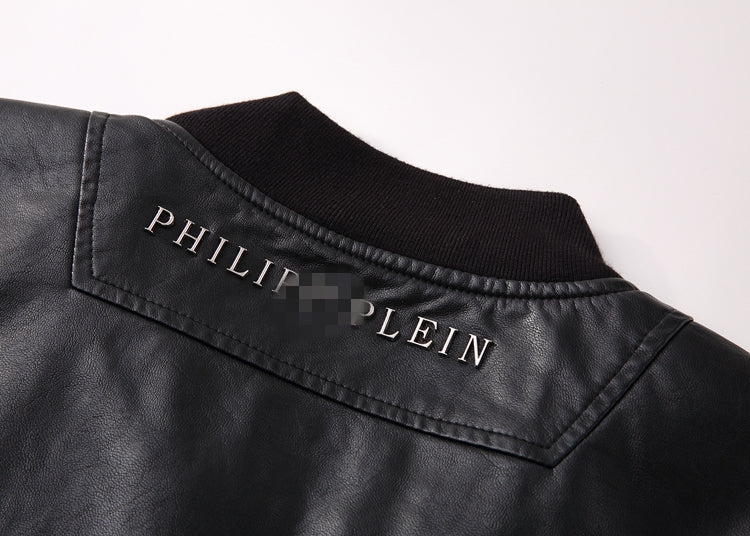 New-PHILIPP 6948 Padded leather jacket