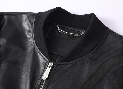 New-PHILIPP 6977 Padded leather jacket