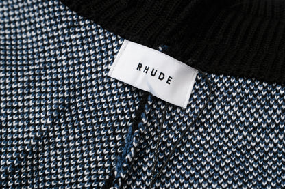 New-RHUDE Check jacquard sweater shorts