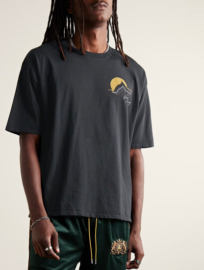 New-RHUDE Hill sunrise vintage print T-shirt