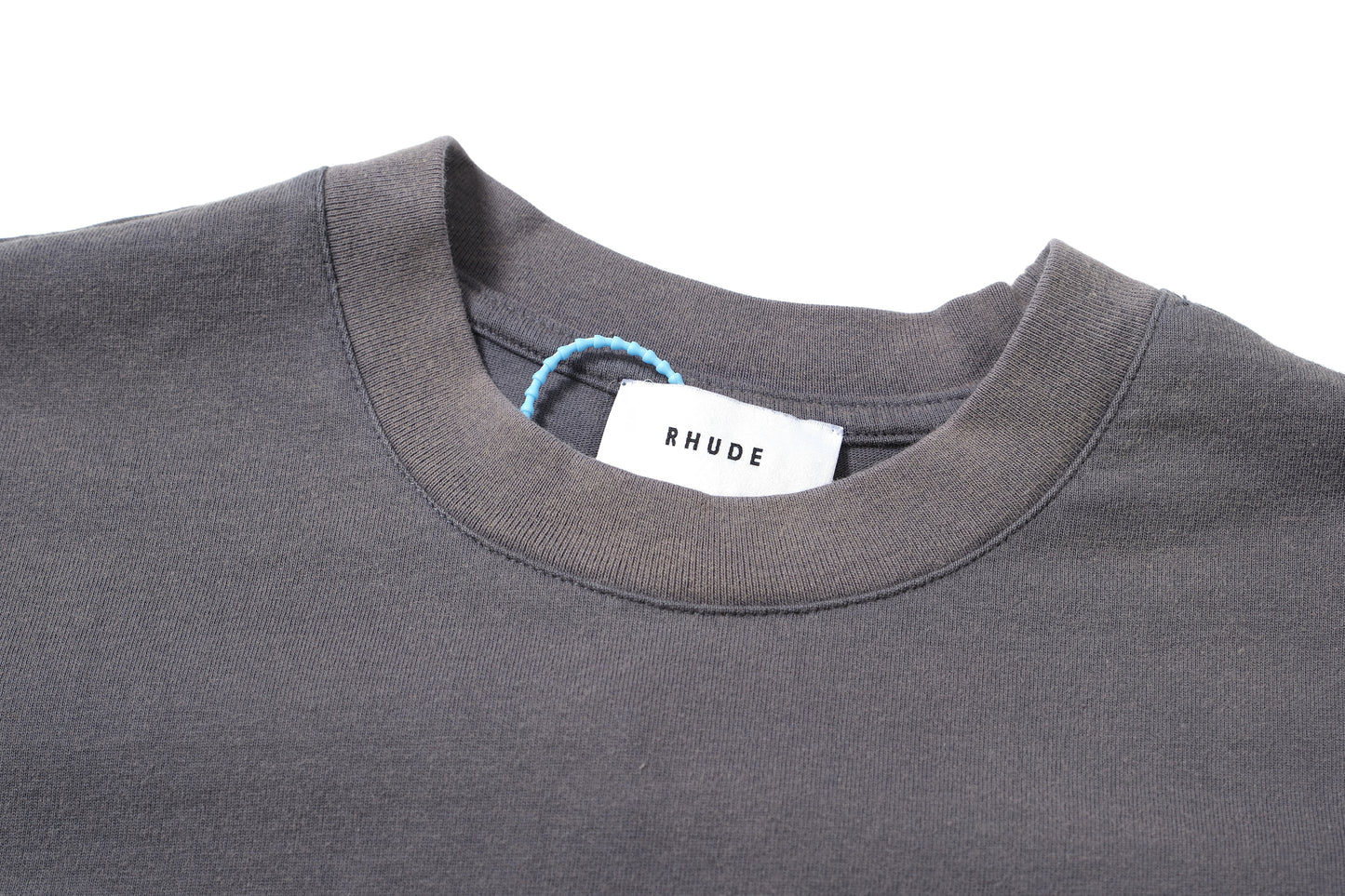 New-RHUDE Retro old slogan logo T-shirt