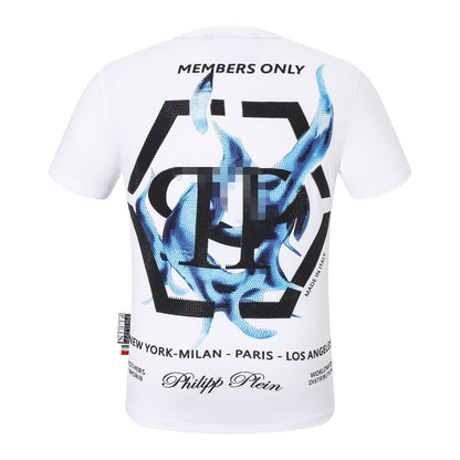 New-PHILIPP Letter Diamond T-shirt