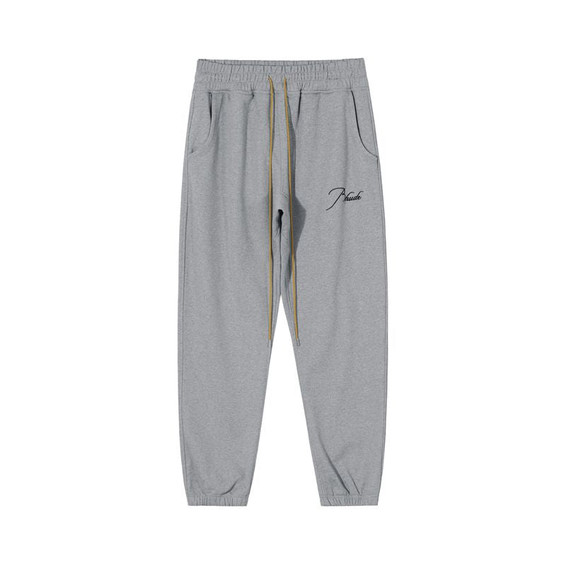 New-RHUDE Retro drawstring long terry sweatpants