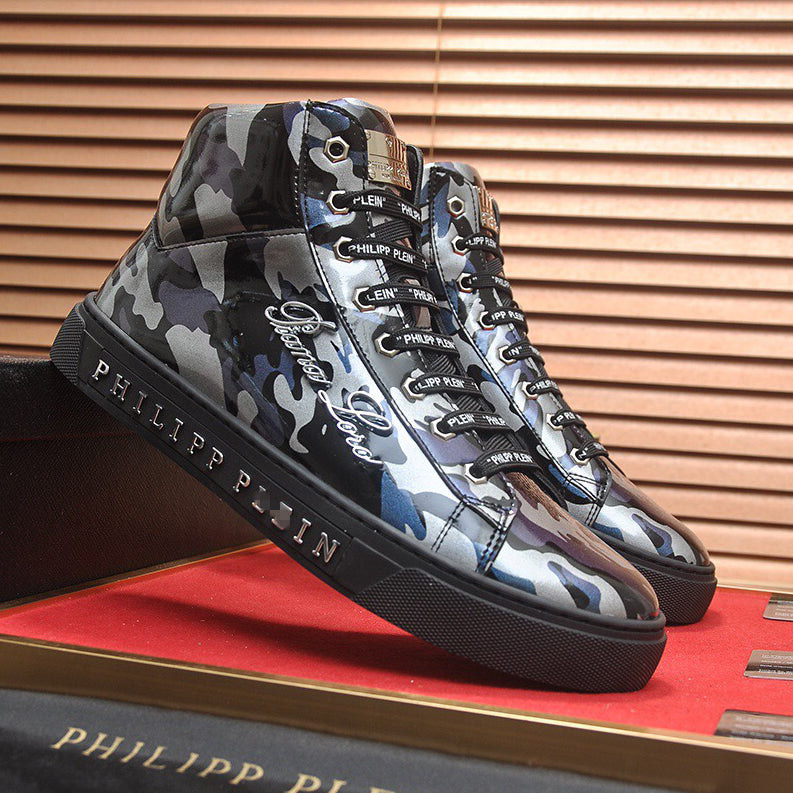 New-PHILIPP High Top Leather shoes