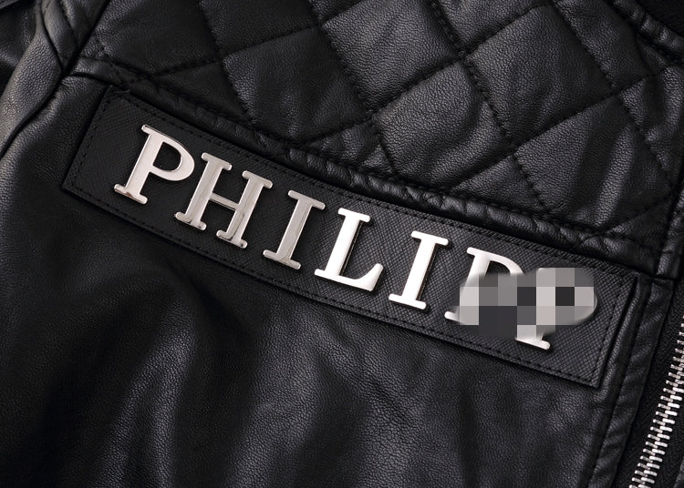 New-PHILIPP 6942 Padded leather jacket