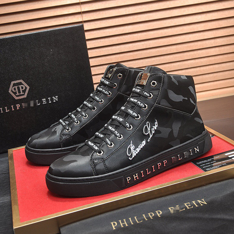 New-PHILIPP High Top Leather shoes