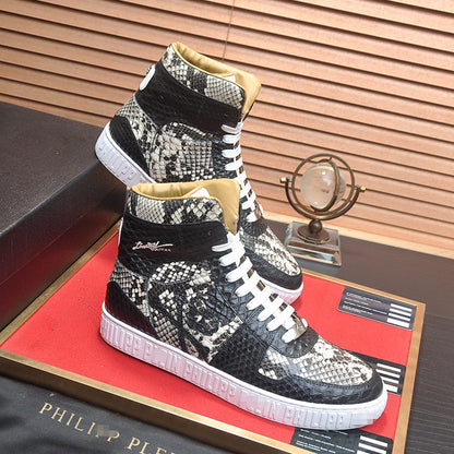 New-PHILIPP High-top Leather Shoes